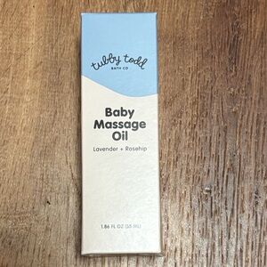 NWT Tubby Todd Baby Massage Oil - Lavender + Rosehip (Blue) 55 ml